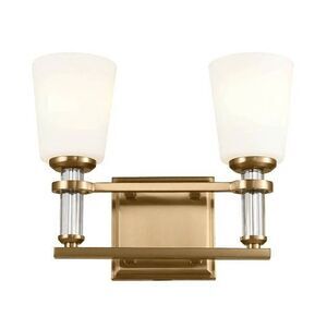 Kichler Lighting 55146BNB Rosalind 2 Light Vanity Light Bath Bracket Brass